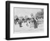 Jardin of Luxembourg, the First Fine Days, C.1870-80-French School-Framed Giclee Print