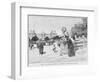 Jardin of Luxembourg, the First Fine Days, C.1870-80-French School-Framed Giclee Print