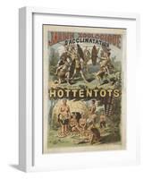 Jardin zoologique d'acclimatation, Hottentots-null-Framed Giclee Print