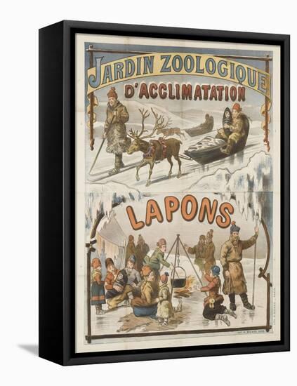 Jardin zoologique d'acclimatation, Lapons-null-Framed Stretched Canvas