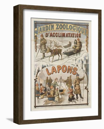 Jardin zoologique d'acclimatation, Lapons-null-Framed Giclee Print