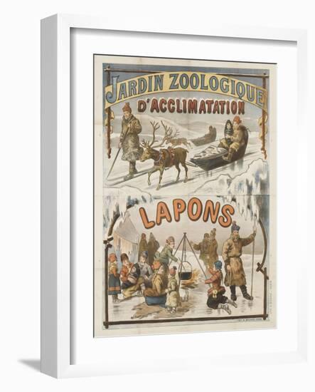 Jardin zoologique d'acclimatation, Lapons-null-Framed Giclee Print