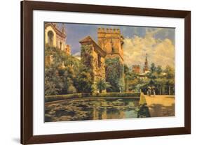 Jardines del Alcazar de Sevilla-Manuel Garcia Y Rodriguez-Framed Art Print