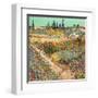 Jardins En Fleurs Avec Sentier-Vincent van Gogh-Framed Art Print