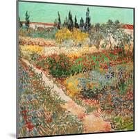 Jardins En Fleurs Avec Sentier-Vincent van Gogh-Mounted Art Print