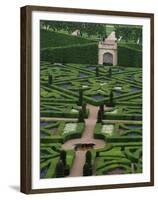 Jardins Et Chateau Villandry, France-Walter Bibikow-Framed Premium Photographic Print