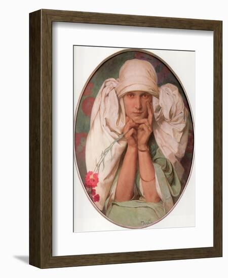 Jaroslava, 1920-Alphonse Mucha-Framed Giclee Print