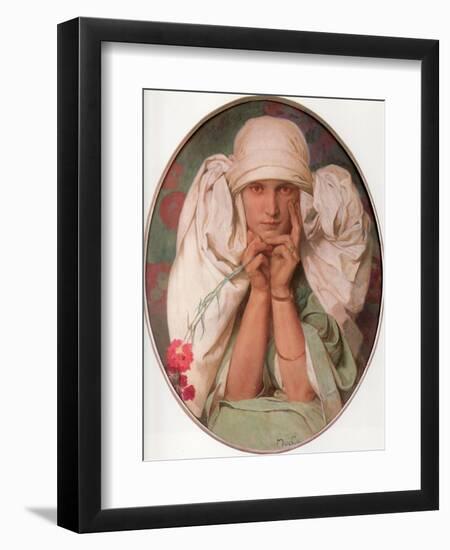 Jaroslava, 1920-Alphonse Mucha-Framed Giclee Print