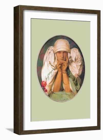 Jaroslava Mucha-Alphonse Mucha-Framed Art Print