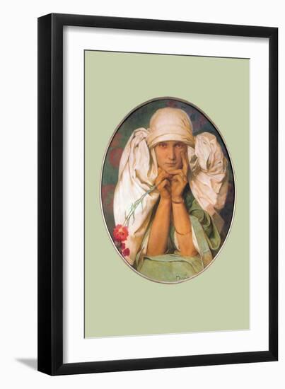 Jaroslava Mucha-Alphonse Mucha-Framed Art Print