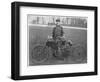 Jarrott: Motor Cycle Race Winner-null-Framed Photographic Print