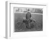 Jarrott: Motor Cycle Race Winner-null-Framed Photographic Print