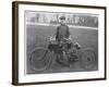 Jarrott: Motor Cycle Race Winner-null-Framed Photographic Print