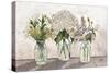 Jars of Wildflowers-Elizabeth Medley-Stretched Canvas