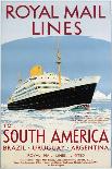 Royal Mail Lines to South America Poster-Jarvis-Framed Stretched Canvas