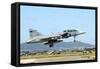 Jas-39D Gripen of the Hungarian Air Force Landing at Decimomannu Air Base-Stocktrek Images-Framed Stretched Canvas
