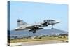 Jas-39D Gripen of the Hungarian Air Force Landing at Decimomannu Air Base-Stocktrek Images-Stretched Canvas