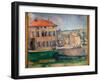 Jas De Bouffan (Oil on Canvas, 1885-1887)-Paul Cezanne-Framed Giclee Print