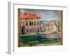 Jas De Bouffan (Oil on Canvas, 1885-1887)-Paul Cezanne-Framed Giclee Print