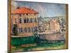 Jas De Bouffan (Oil on Canvas, 1885-1887)-Paul Cezanne-Mounted Giclee Print