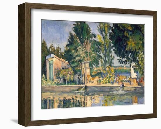 Jas De Bouffan, the Pool, C1876-Paul Cézanne-Framed Giclee Print