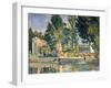 Jas De Bouffan, the Pool, C1876-Paul Cézanne-Framed Giclee Print