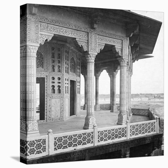 Jasmine Tower, Agra Fort, Agra, India, Early 20th Century-H & Son Hands-Stretched Canvas