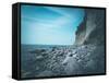 Jasmund National Park, cliff, beach-Mandy Stegen-Framed Stretched Canvas