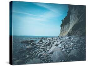 Jasmund National Park, cliff, beach-Mandy Stegen-Stretched Canvas