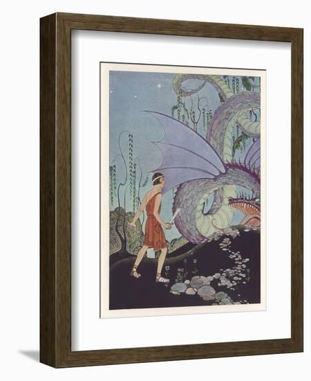 Jason and Colchian Dragon-null-Framed Art Print