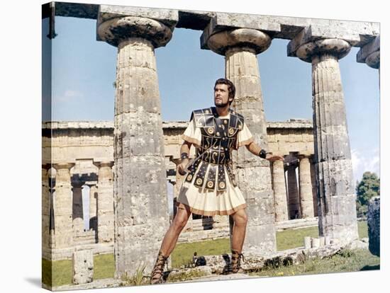 Jason and les Argonautes JASON AND THE ARGONAUTS by DonChaffey with Todd Armstrong, 1963 (photo)-null-Stretched Canvas