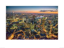 London Vista - City Bridges-Jason Hawkes-Giclee Print