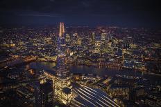 London Vista - City Bridges-Jason Hawkes-Giclee Print