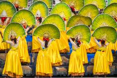 Participants perfrom at Dinagyang Festival, Iloilo City, Western Visayas, Philippines-Jason Langley-Photographic Print