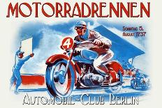 Motorradrennen - Auto Club Berlin-Jason Pierce-Art Print