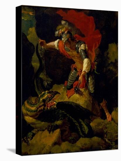 Jason Poisoning the Dragon-Salvator Rosa-Stretched Canvas