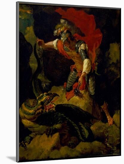 Jason Poisoning the Dragon-Salvator Rosa-Mounted Giclee Print