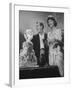 Jason Robards Jr. and Lauren Bacall Cutting the Cake at their Wedding-Ralph Crane-Framed Premium Photographic Print