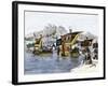 Jason's Ship Argo Leaving Ancient Corinth in the Quest for the Golden Fleece-null-Framed Giclee Print