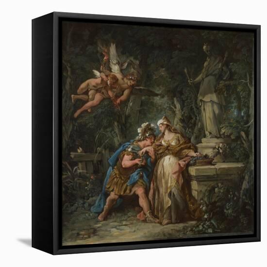 Jason Swearing Eternal Affection to Medea, 1743-Jean-François de Troy-Framed Stretched Canvas