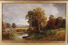 Autumn Landscape, Sugar Loaf Mountain, Orange County, New York, c.1870-75-Jasper Francis Cropsey-Giclee Print