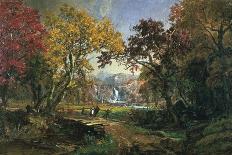 Autumn Landscape, Sugar Loaf Mountain, Orange County, New York, c.1870-75-Jasper Francis Cropsey-Giclee Print