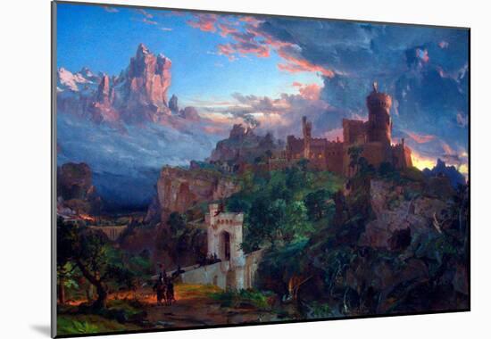 Jasper Francis Cropsey The Spirit of War Art Print Poster-null-Mounted Poster