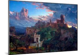 Jasper Francis Cropsey The Spirit of War Art Print Poster-null-Mounted Poster