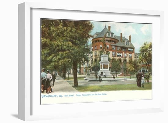 Jasper Monument, Savannah, Georgia-null-Framed Art Print