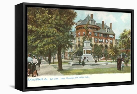 Jasper Monument, Savannah, Georgia-null-Framed Stretched Canvas