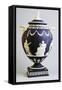 Jasperware Amphora, Circa 1970, Wedgwood Manufacture, England-null-Framed Stretched Canvas