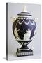 Jasperware Amphora, Circa 1970, Wedgwood Manufacture, England-null-Stretched Canvas