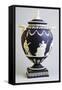 Jasperware Amphora, Circa 1970, Wedgwood Manufacture, England-null-Framed Stretched Canvas