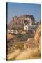 Jaswant Thada and Meherangarh Fort, Jodhpur (The Blue City), Rajasthan, India, Asia-Doug Pearson-Stretched Canvas